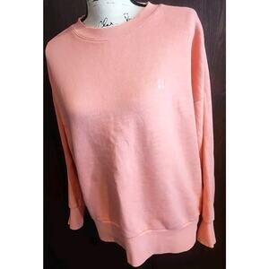 Sweaty Betty Sweatshirt Women's Medium Pullover Coral orange crew neck Athletic